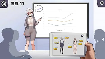 Silver haired woman anime porn using a electro-hitachi in a public lecture fresh anime porn gameplay