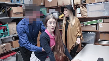 Nubile and Her Granny Penetrated by Freak Mall Officer for Stealing from Mall Premises - Fuckthief